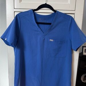 Figs Royal Blue Catarina Top